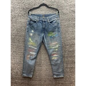 Polo Ralph Lauren Distressed The Avery Boyfriend Denim Jeans Womens Size 27